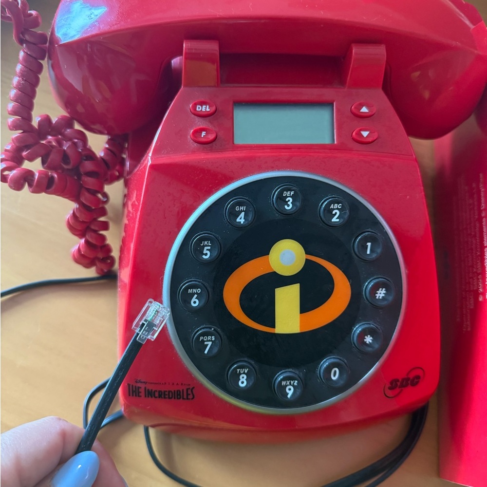The Incredibles Red Rotary Phone